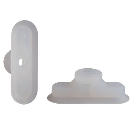 Fipa Oval vacuum cup 36x12 mm, Silicone transparent 132.36x12.019.2